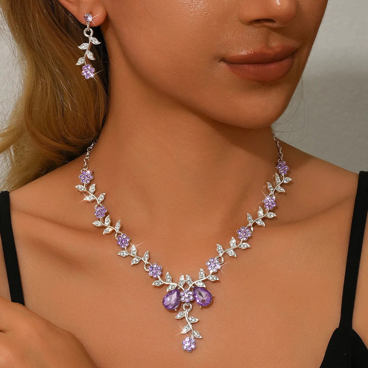 Elegant Flower Design Jewelry Set, Fashion Jewelry for Party, Daily Clothing Decor, Trendy All-match & Exquisite Jewelry