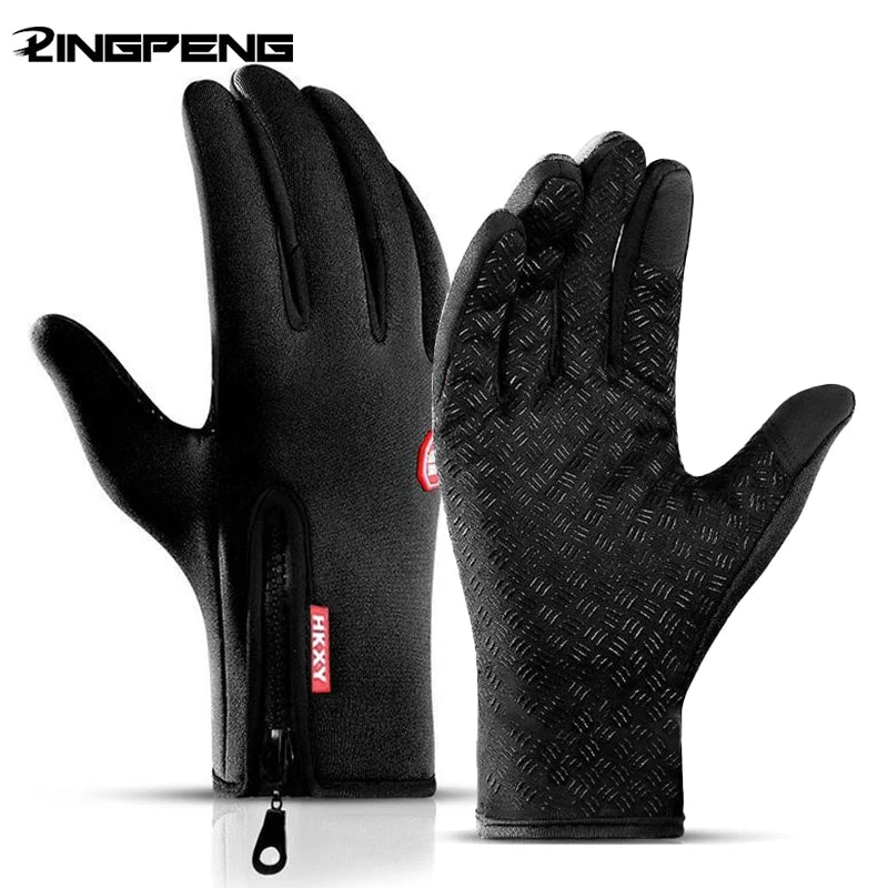 Winter Gloves For Men Women Touchscreen Warm Outdoor Cycling Driving Motorcycle Cold Gloves Windproof Non Slip Gloves
