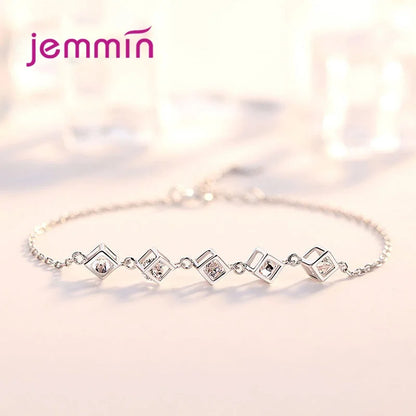 Fashion 925 Silver  Jewelry Sets For Ladies Wonderful Engagement Party Pendant Necklace Hoop Earring Bracelet Ring