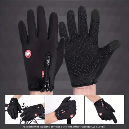 Touchscreen Winter Gloves for Men And Women Warm Windproof Non-Slip Outdoor Cycling Driving Motorcycle Cold Gloves for Cold Weat