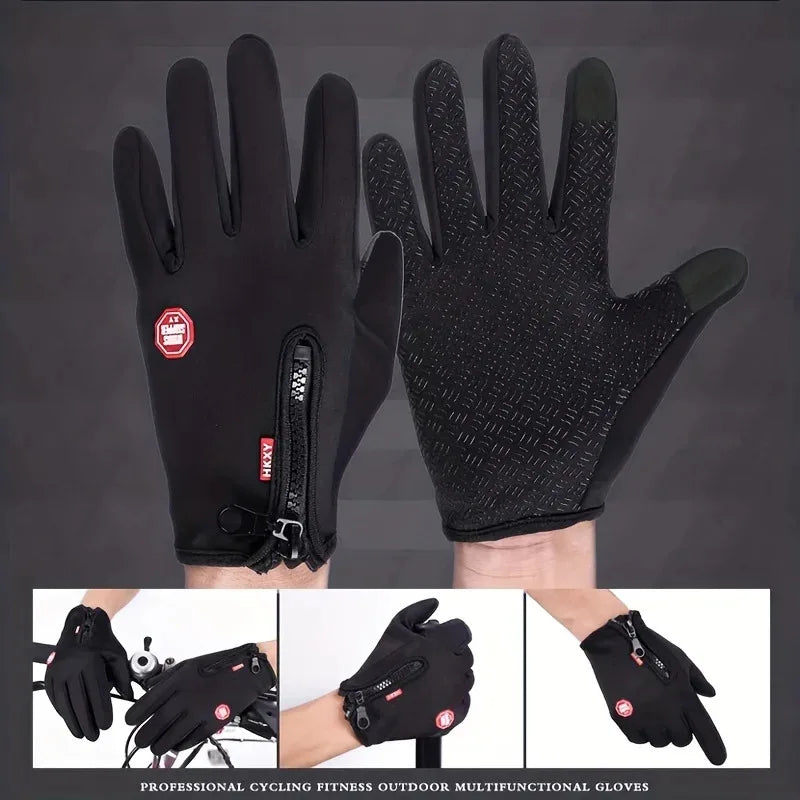 Touchscreen Winter Gloves for Men And Women Warm Windproof Non-Slip Outdoor Cycling Driving Motorcycle Cold Gloves for Cold Weat