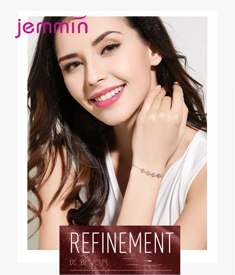 Fashion 925 Silver  Jewelry Sets For Ladies Wonderful Engagement Party Pendant Necklace Hoop Earring Bracelet Ring