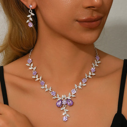 Elegant Flower Design Jewelry Set, Fashion Jewelry for Party, Daily Clothing Decor, Trendy All-match &amp; Exquisite Jewelry