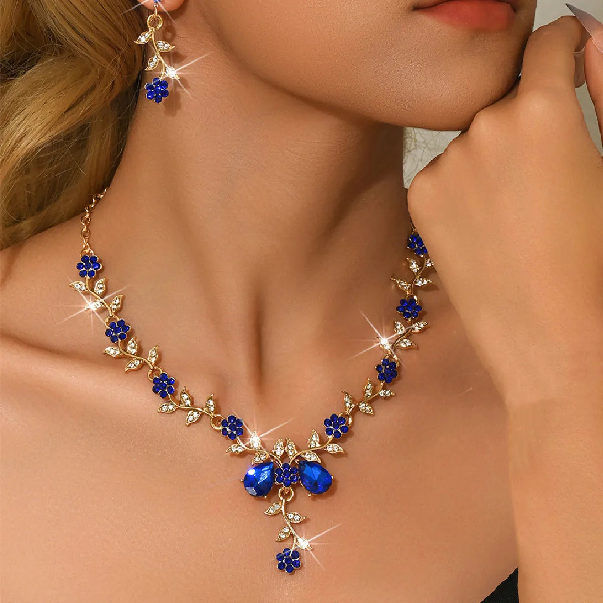 Elegant Flower Design Jewelry Set, Fashion Jewelry for Party, Daily Clothing Decor, Trendy All-match &amp; Exquisite Jewelry