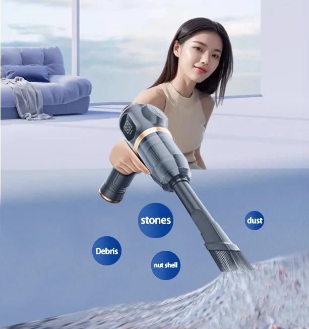 Cordless Handheld Vacuum Cleaner Suction Vacuum Cleaner Can Absorb Dust Debris Pet Hair Multi-functional Household Car