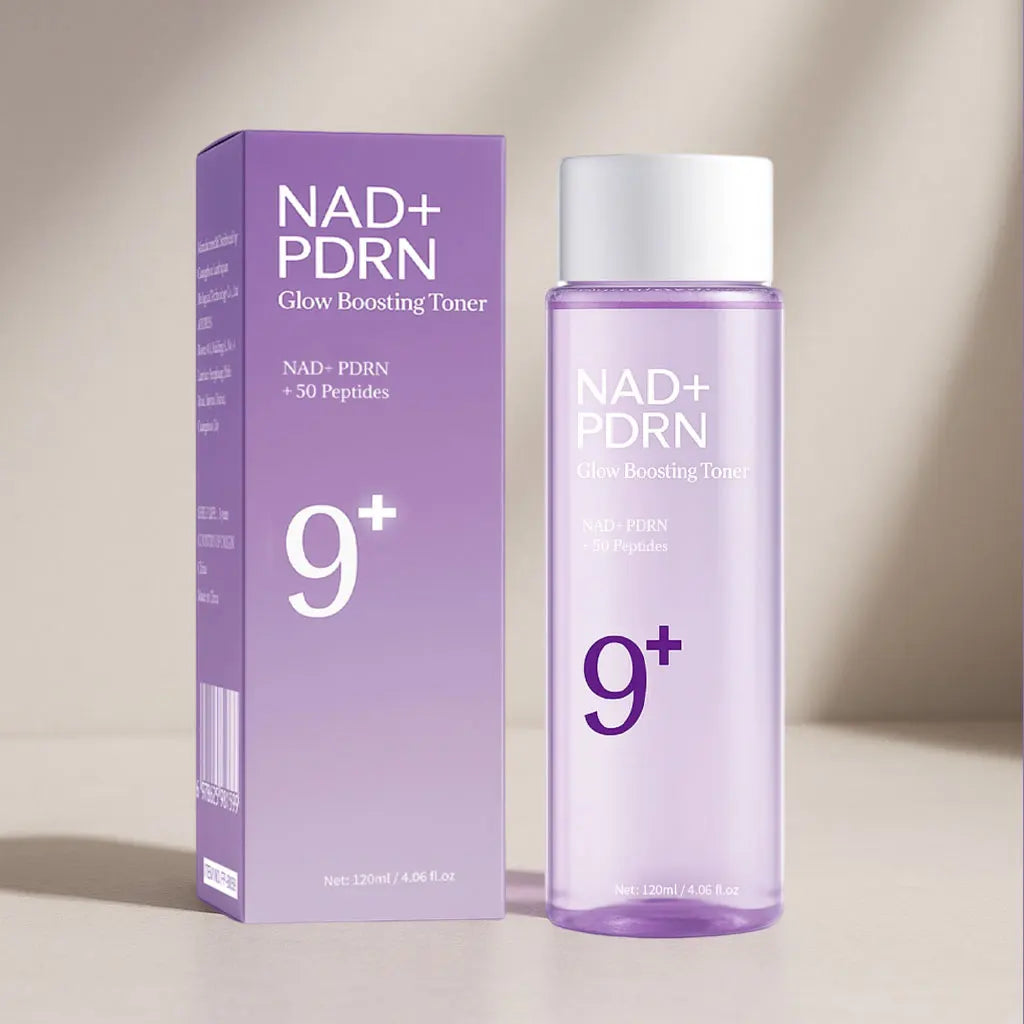 NAD+PDRN Glow Boosting Toner, Firming, Hydrating, Elasticity, Fade Fine Lines, Skincare Moisturizing Essence for Dry Skin, 120ML