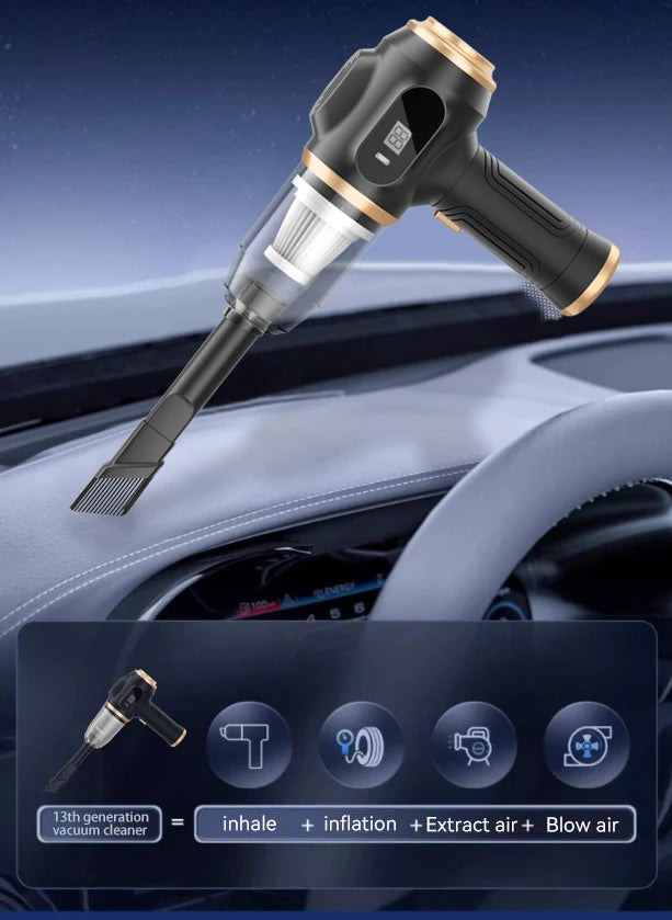 Cordless Handheld Vacuum Cleaner Suction Vacuum Cleaner Can Absorb Dust Debris Pet Hair Multi-functional Household Car